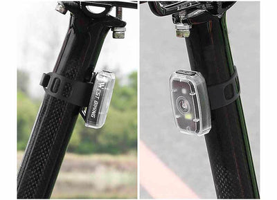 Luz Trasera Bicolor para Bicicleta - Faro de Advertencia Nocturno Compacto - Image 35