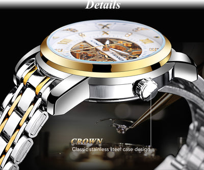 Reloj Mecánico Impermeable con Diseño Calado para Hombre - Image 23