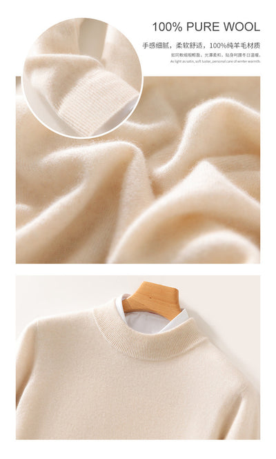 Cardigan Tejido Grueso Corto de Color Liso - Abrigo Base Cálido - Image 16