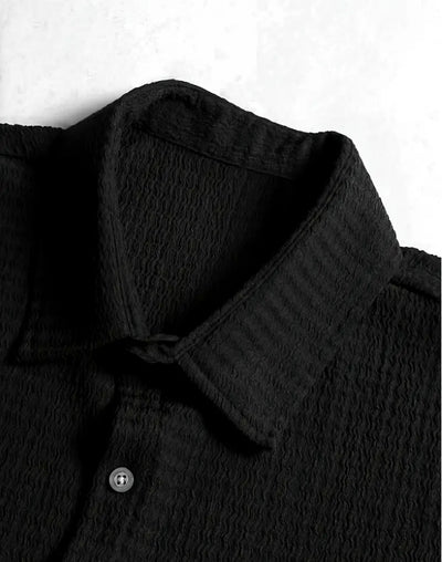 Camisa Casual de Manga Corta Holiday Leisure sin Arrugas para Hombre - Image 29