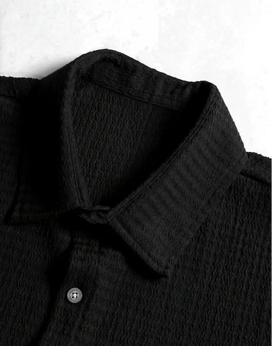Camisa Casual de Manga Corta Holiday Leisure sin Arrugas para Hombre - Image 29