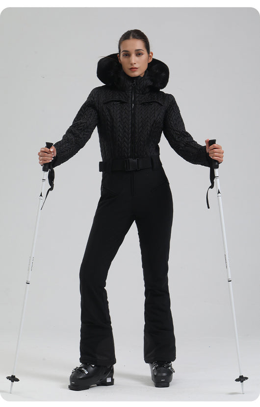 Traje de Esquí Profesional Impermeable para Mujer con Doble Tablero - Image 17