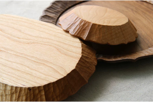Bandeja de Té Japonesa Artesanal en Madera con Encaje Tallado a Mano - Image 13