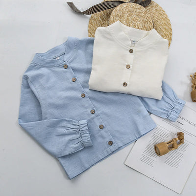 Polera Infantil Manga Larga Básica Versátil - Image 42