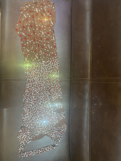 Vestido de Gala Escote Espalda Descubierta con Cristales y Brillantes - Image 12
