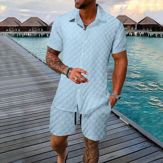 Camisa Casual de Fibra Química - Traje Versátil para Hombre - Image 21