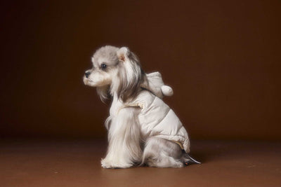 Chaleco Acolchado sin Mangas con Capucha - Diseño Adorable de Schnauzer y Bichón - Image 28