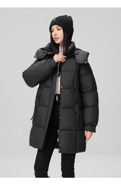 Abrigo Acolchado de Algodón Talla Grande para Mujer - Image 15