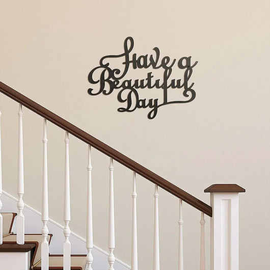 Decoración de Pared con Letras de Hierro - Que Tengas un Día Maravilloso - Image 13