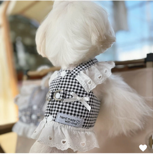 Vestido Pastoral Ligero para Perros y Gatos con Arnés de Tracción - Image 12