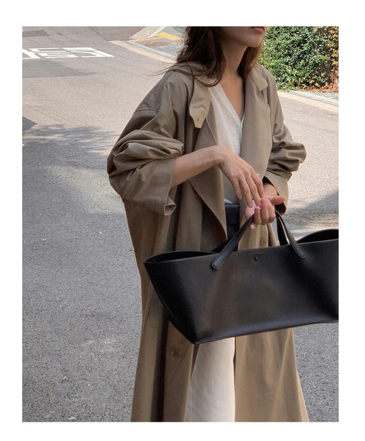 Abrigo Trench Largo Elegante con Cuello de Pie y Corte Slim - Image 14