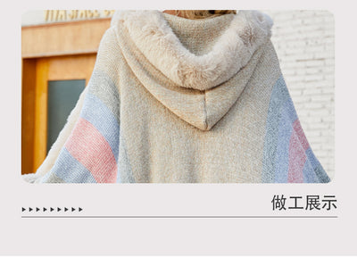 Capa con Capucha Rayada para Otoño e Invierno - Image 17