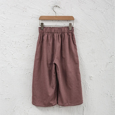 Pantalón Ancho de Lino y Algodón con Cintura Elástica - Image 21