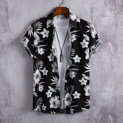 Camisa Estampada Artística para Hombre - Manga Corta - Image 28