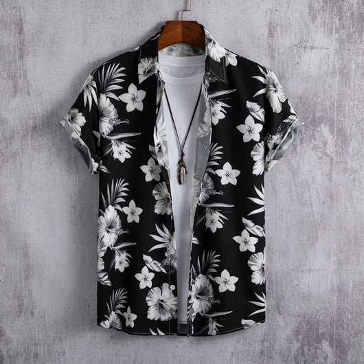 Camisa Estampada Artística para Hombre - Manga Corta - Image 28