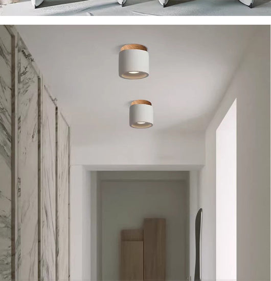 Lámpara de Techo Estilo Japonés con Estructura de Cemento y Diseño Silencioso - Image 19