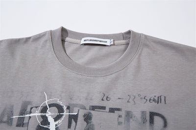Camiseta de Algodón Puro con Diseño de Sombra Creativa para Hombre - Image 16