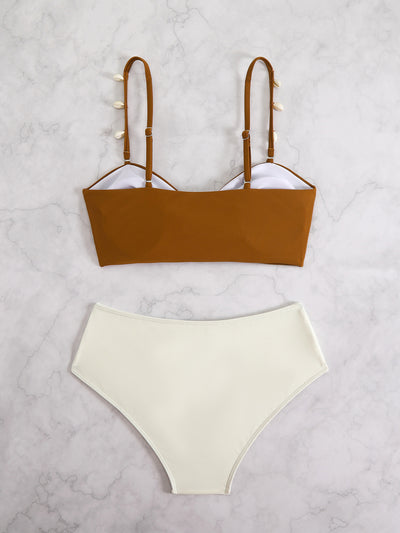 Bikini Dividido con Borlas para Playa y Aguas Termales - Image 15