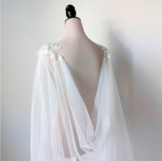 Chal Nupcial de Encaje Mesh Elegante - Image 17