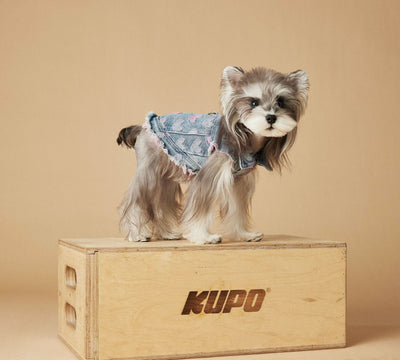 Chaleco Denim sin Mangas para Perros - Diseño Desgastado Love - Image 29