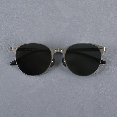 Gafas de Sol Vintage Plegables para Hombre en Acero Inoxidable - Image 27