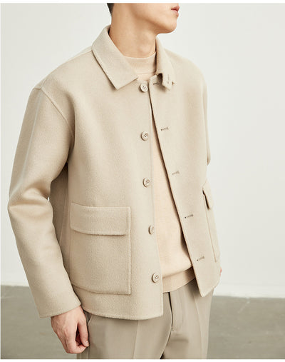 Chaqueta de Lana Reversible para Hombre - Corte Clásico - Image 17