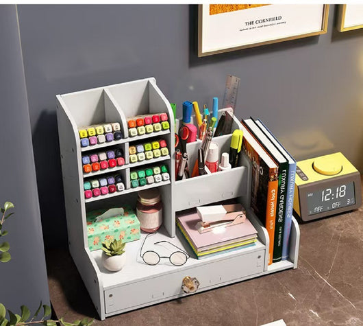 Caja Organizadora Multifuncional de Alta Capacidad con Soporte Inclinado para Bolígrafos - Image 18