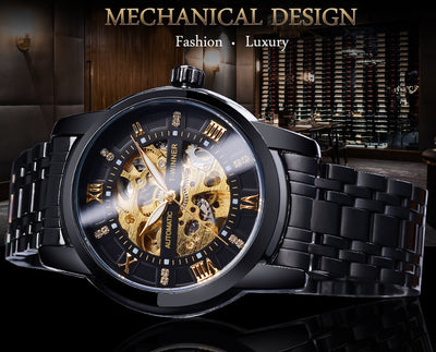 Reloj Mecánico Impermeable con Diseño Calado para Hombre - Image 55