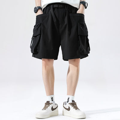 Pantalones Cortos Sueltos Japoneses con Bolsillos Grandes para Hombre - Image 24