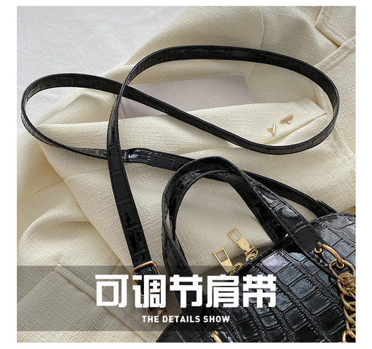 Bolso de Hombro con Patrón de Piedra y Cadena Personalizada - Image 22