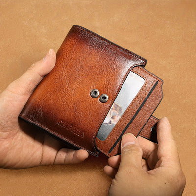 Billetera de Cuero para Hombre con Protección Antirrobo y Monedero - Image 14