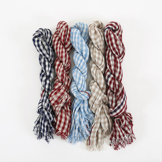 Bufanda Cuadros Algodón Ligera Unisex - Image 20
