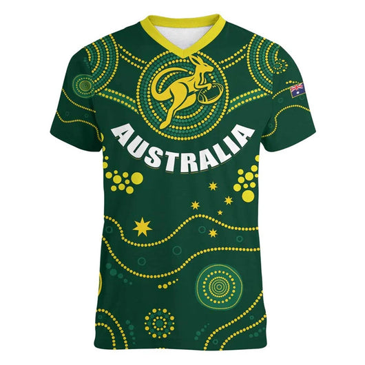 Camiseta Deportiva Infantil con Patrón de Canguro Australiano - Cuello V - Image 17