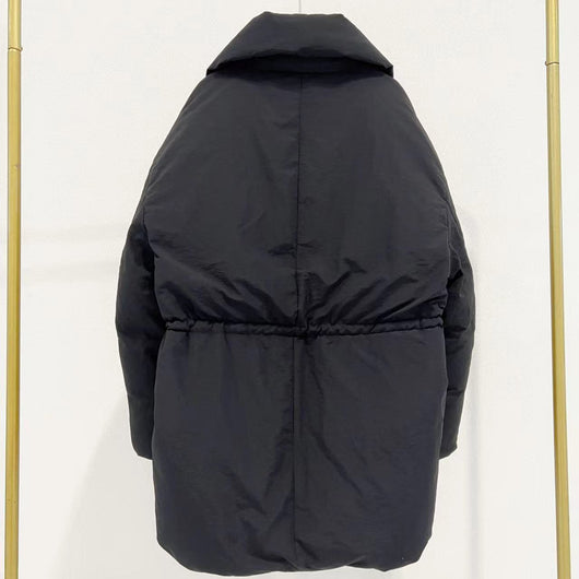 Abrigo Cálido Tipo Down con Cuello Alto y Cintura Ajustable para Mujer - Image 7