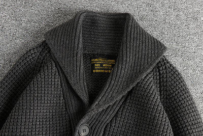 Suéter de Lana Vintage Combinada para Hombre - Image 22