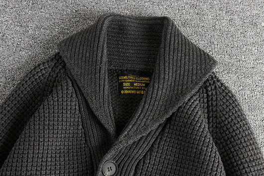 Suéter de Lana Vintage Combinada para Hombre - Image 22