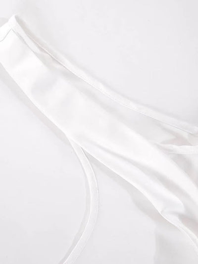 Conjunto de Dos Piezas: Top Corto sin Mangas con Encaje y Brasier Escotado - Image 13