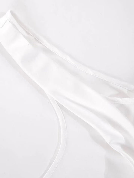 Conjunto de Dos Piezas: Top Corto sin Mangas con Encaje y Brasier Escotado - Image 13