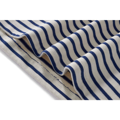Camiseta Casual de Algodón a Rayas Clásica Cuello Redondo Manga Larga para Hombre - Image 15