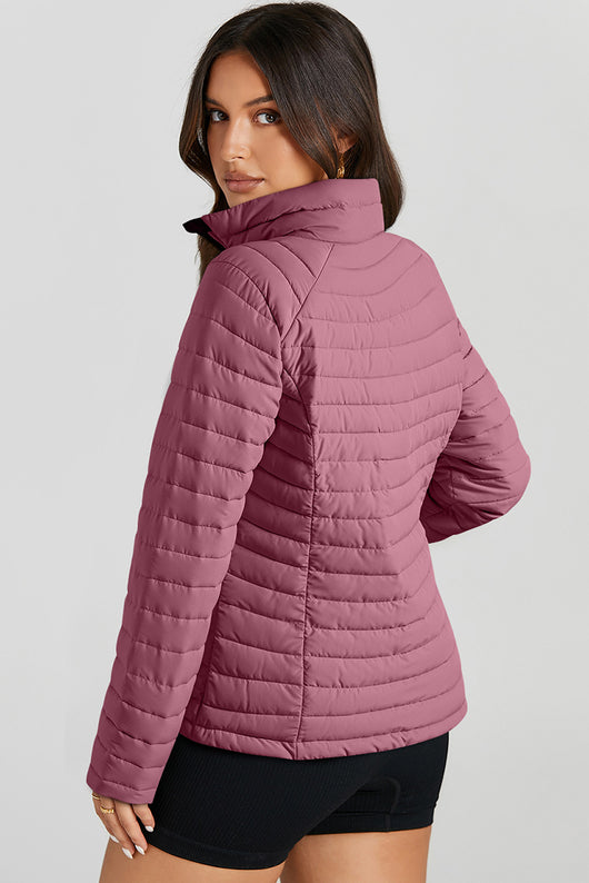 Chaqueta Acolchada de Algodón para Mujer con Cuello Tipo Mao - Image 55