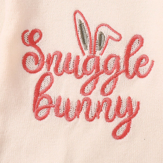 Suéter Infantil con Orejas de Conejo y Bordado de Letras para Pascua - Image 26