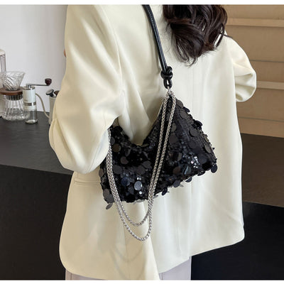 Bolso Bandolera Mujer con Cadena y Lentejuelas Brillantes - Image 59
