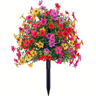 Arreglo Floral de Eucalipto y Violeta con Plantas Verdes Decorativas - Image 12