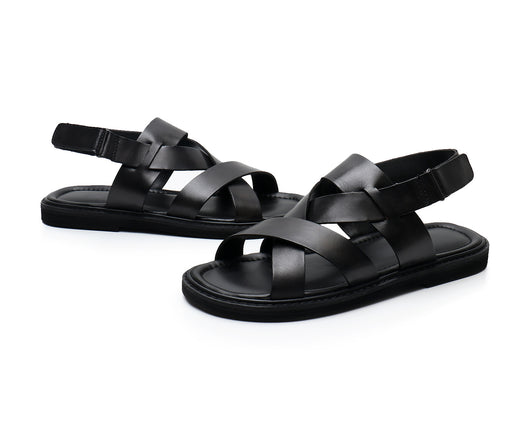 Sandalias Casuales de Cuero Genuino para Hombre - Comodidad de Verano - Image 21