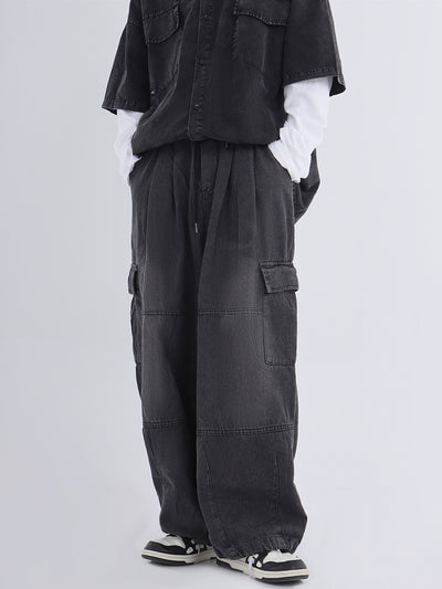 Jeans de Trabajo Holgados Efecto Desgastado - Image 40