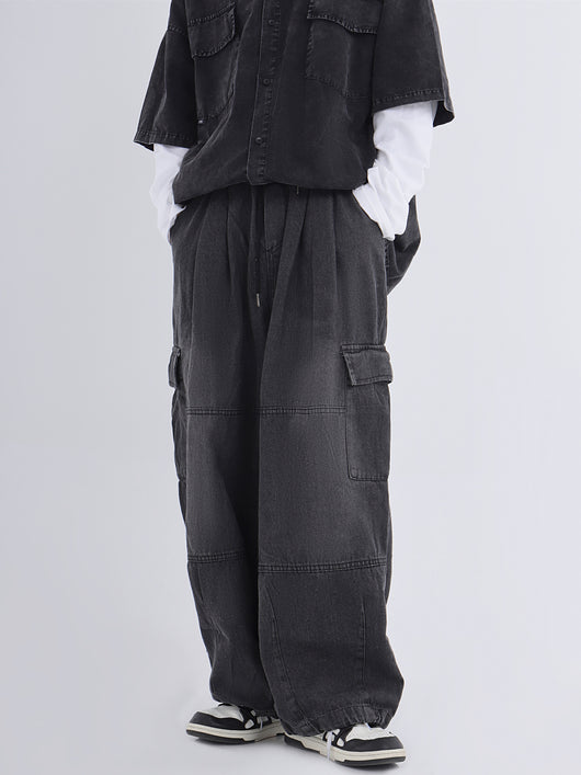 Jeans de Trabajo Holgados Efecto Desgastado - Image 40