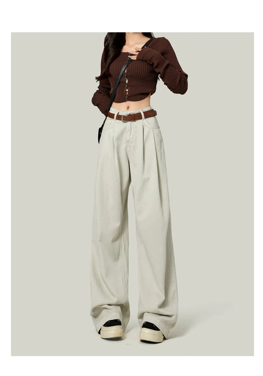 Pantalones Rectos de Tiro Alto para Mujeres Petite - Image 33