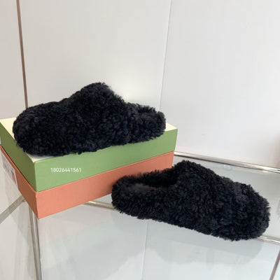 Pantuflas de Pareja Four Seasons con Punta Cerrada y Crin de Caballo - Image 32