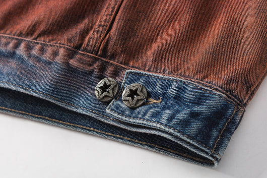Chaqueta Denim Vintage Americana Oversize Lavado Relajado - Image 45