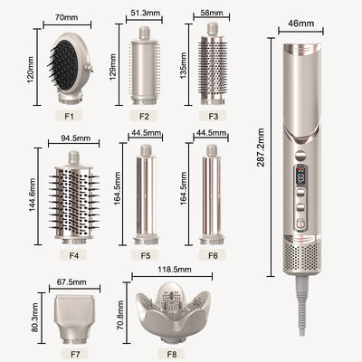 Secador de Cabello 8 en 1 Plegable con Peine de Aire Caliente - Image 31